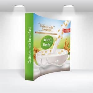 Curved Pop up Display